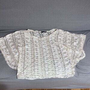 Chic Cream Lace Blouse for Women